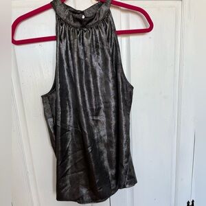 LOFT Shimmering Black Tank Top - perfect for the holidays!!